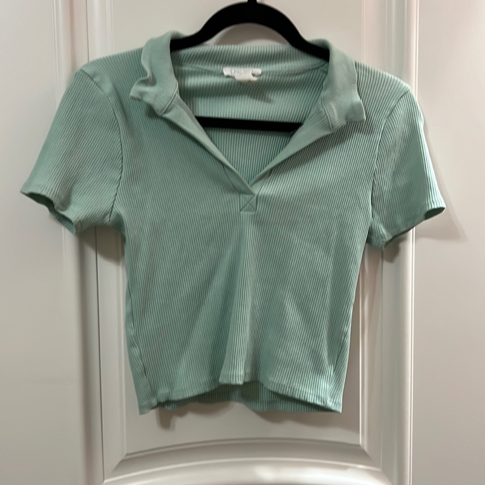 full tilt green crop top